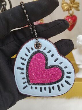 Coach bag charm purse charm